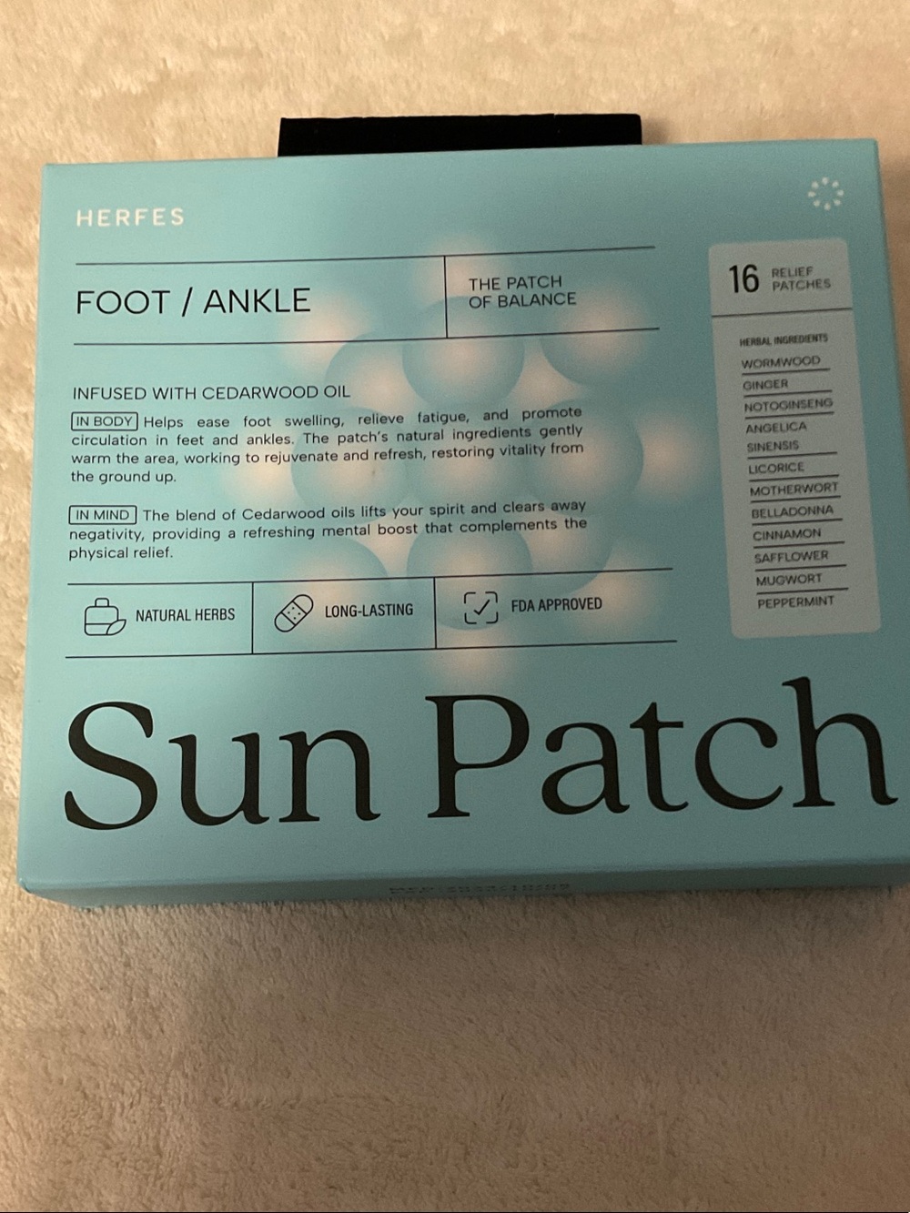 Foot & Ankle Relief Patches — Blue